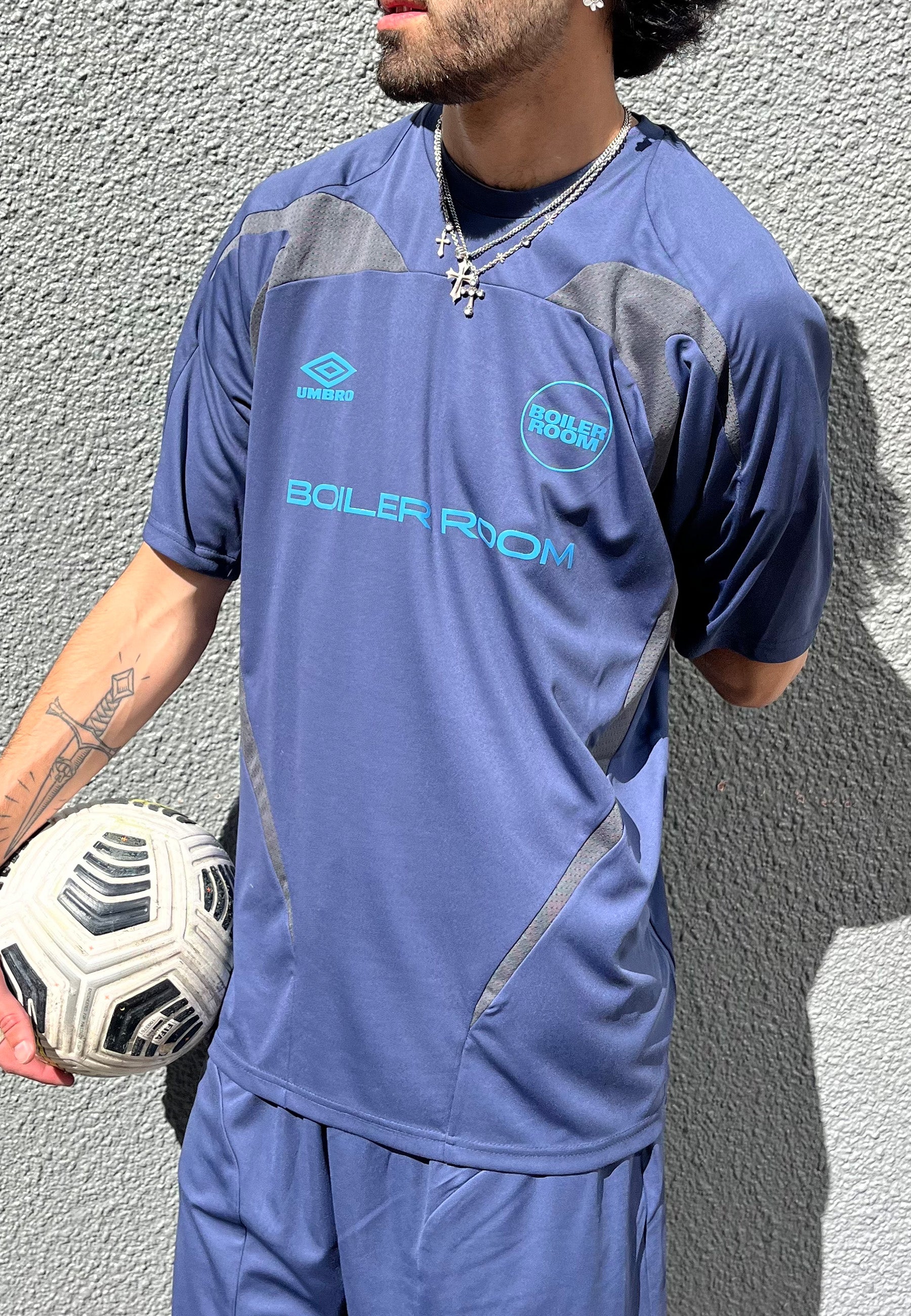 Boiler Room x Umbro Football shirt - Blue