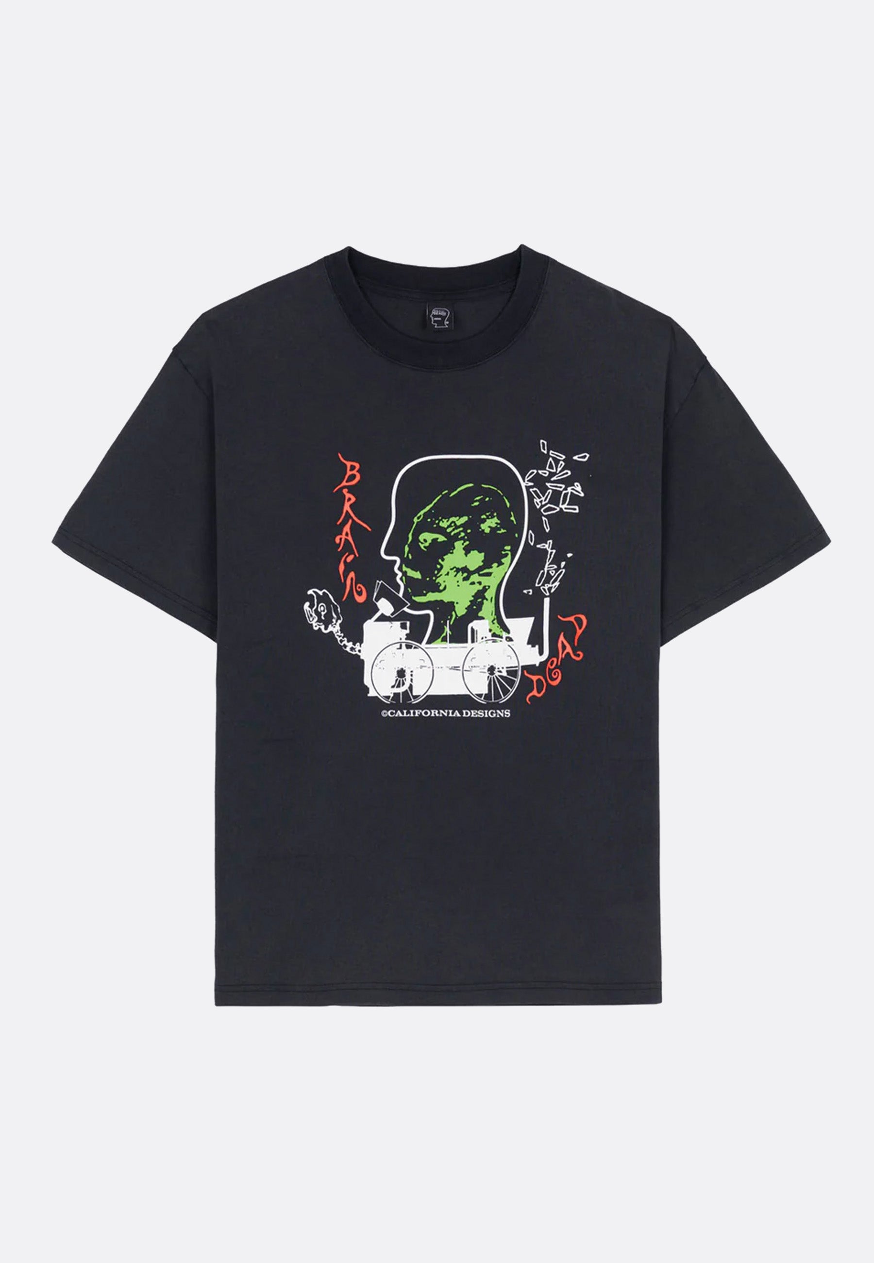 Alien Tractor T-shirt - Washed Black