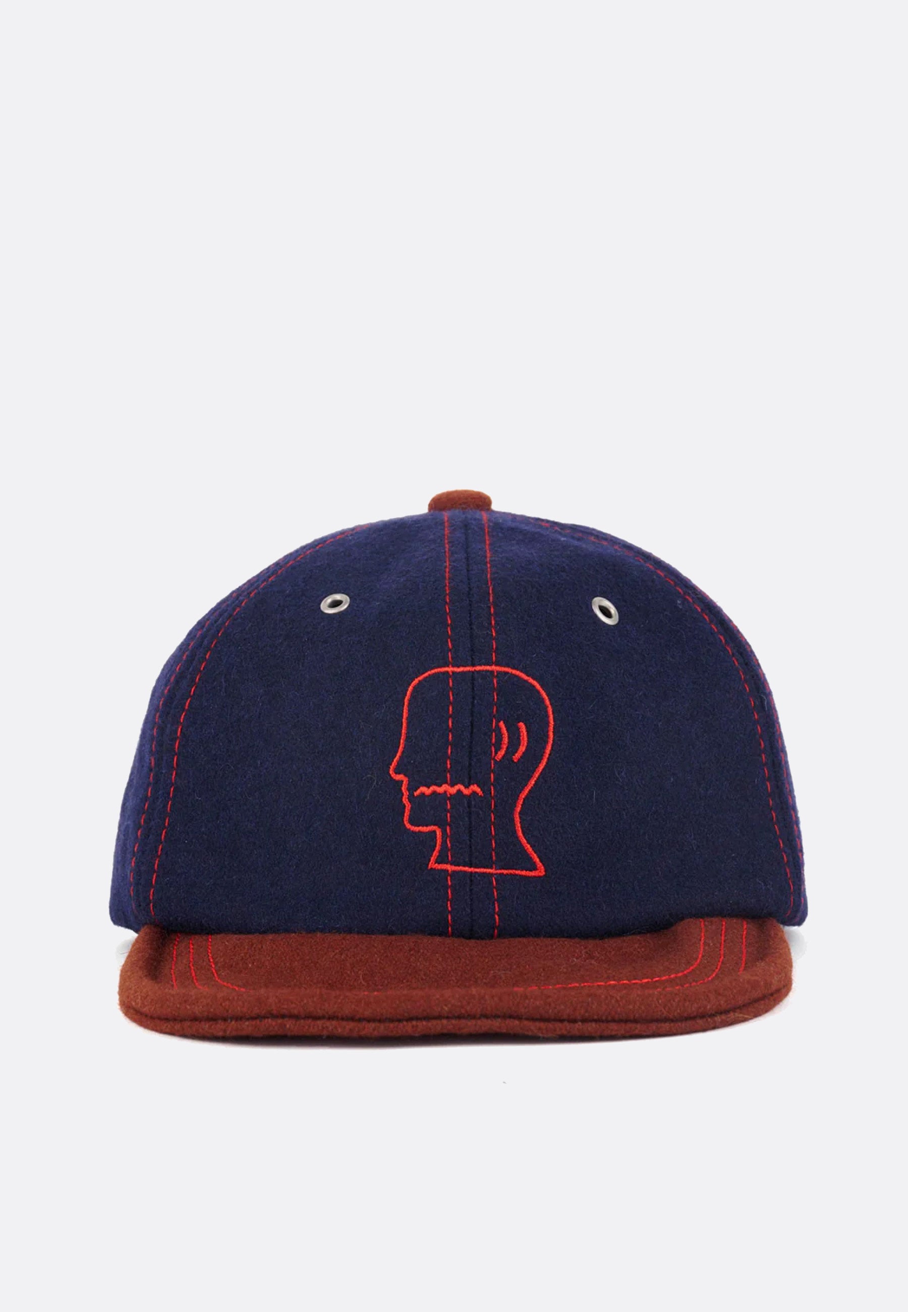 Flannel Wire Brim Hat - Navy