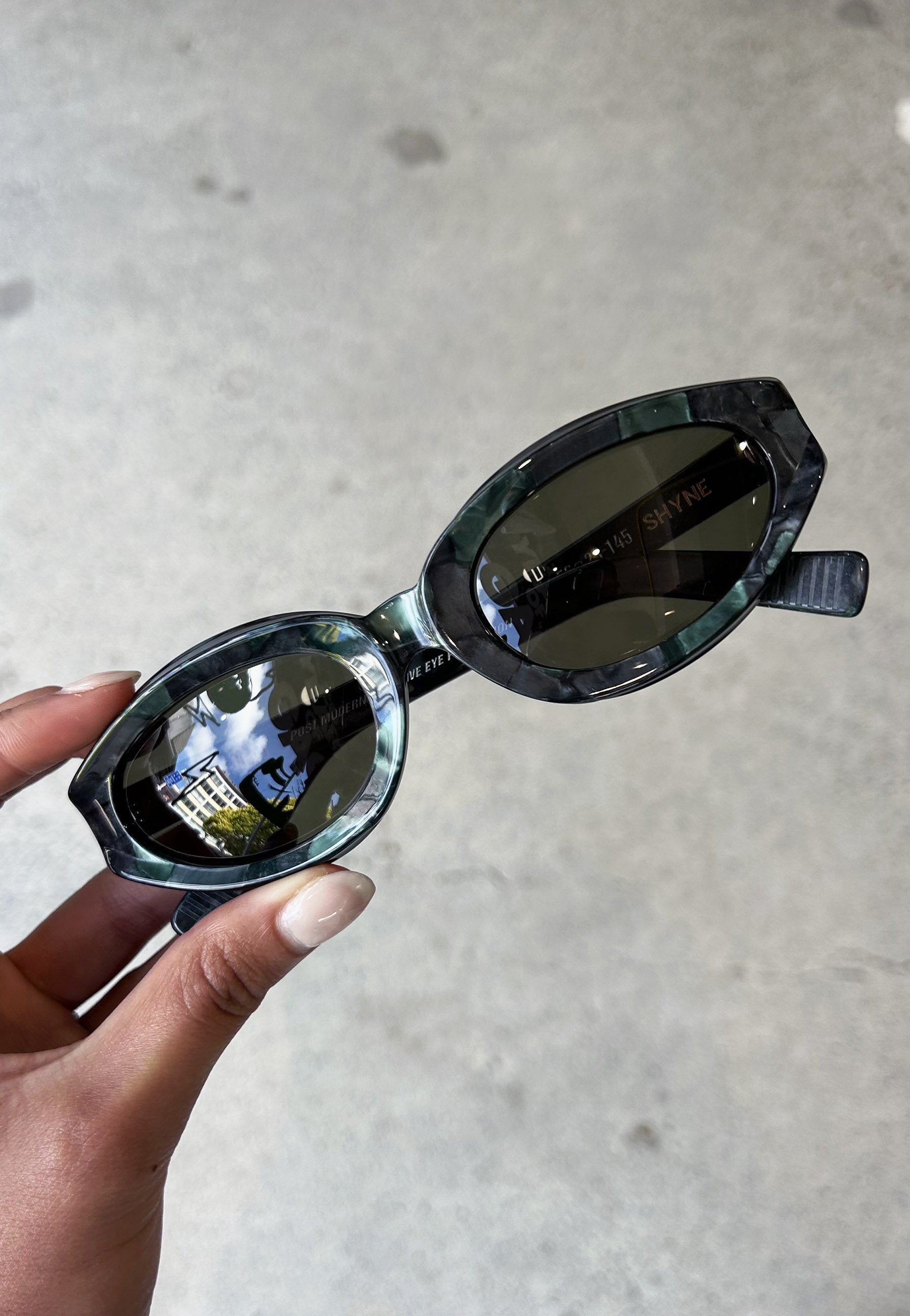 Shyne Post Modern Primitive Eye Protection - Green Pearl