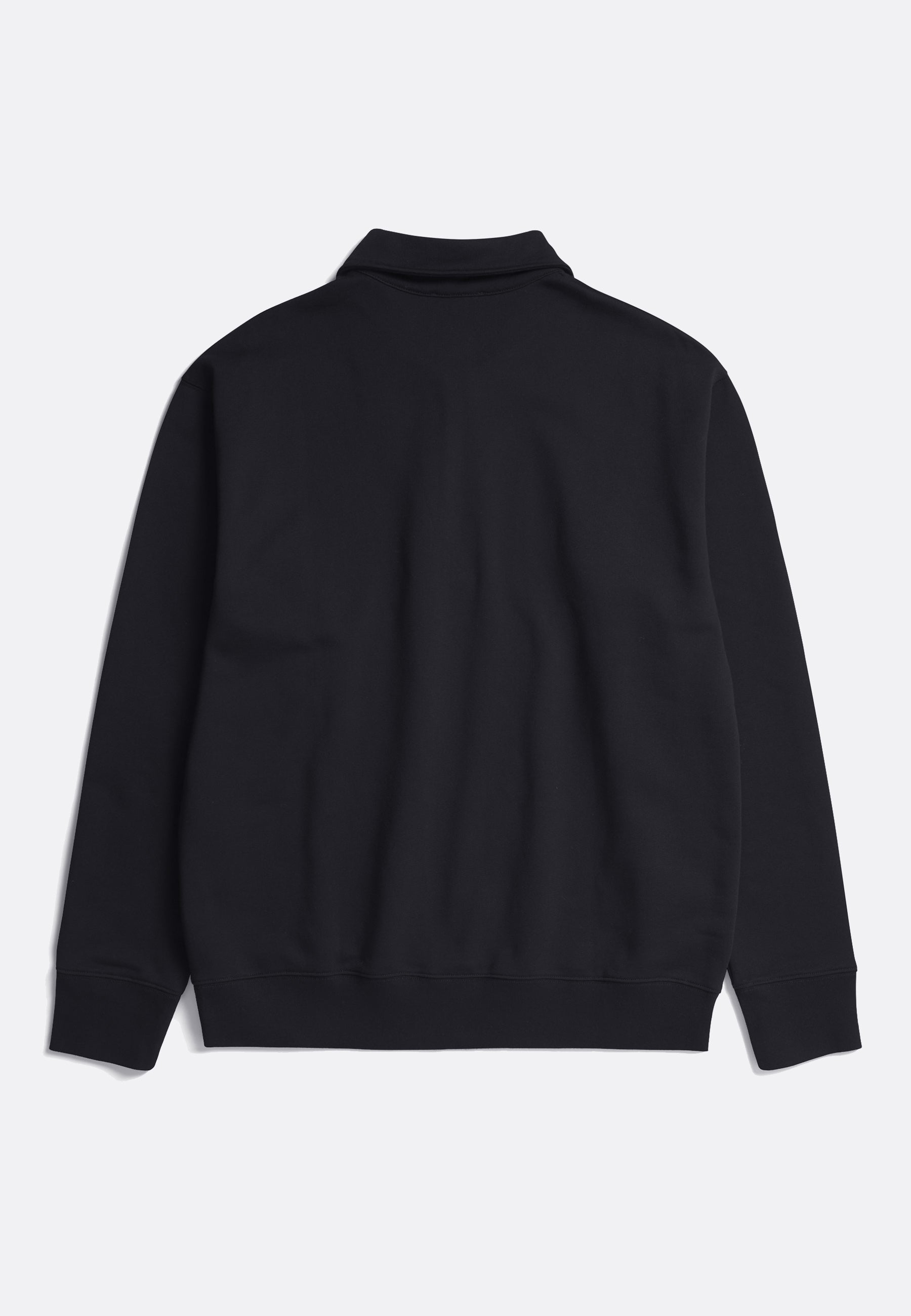 Ketel Relaxed Organic half Zip - Black