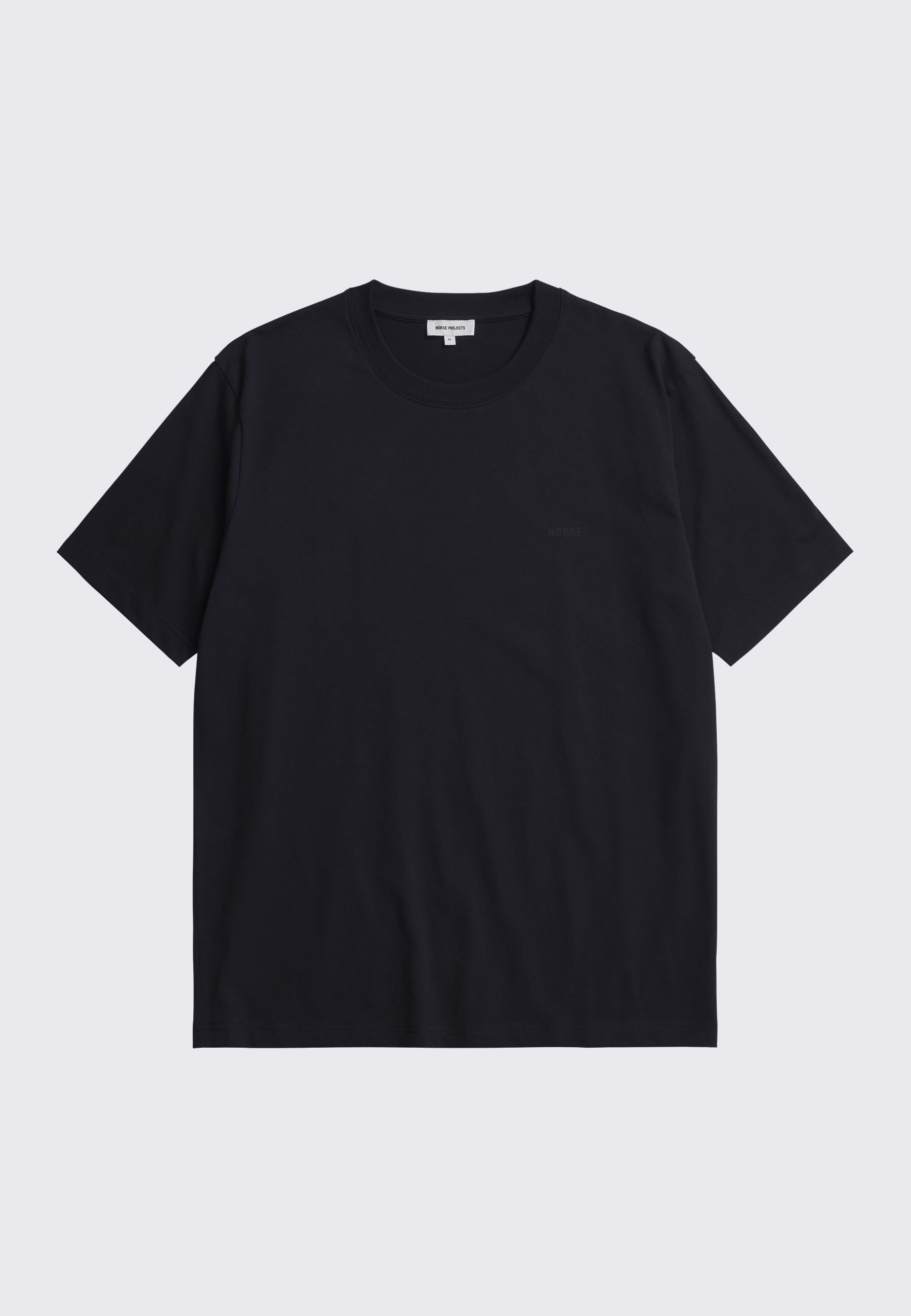 Johannes Organic Norse Logo Print T-Shirt - Black