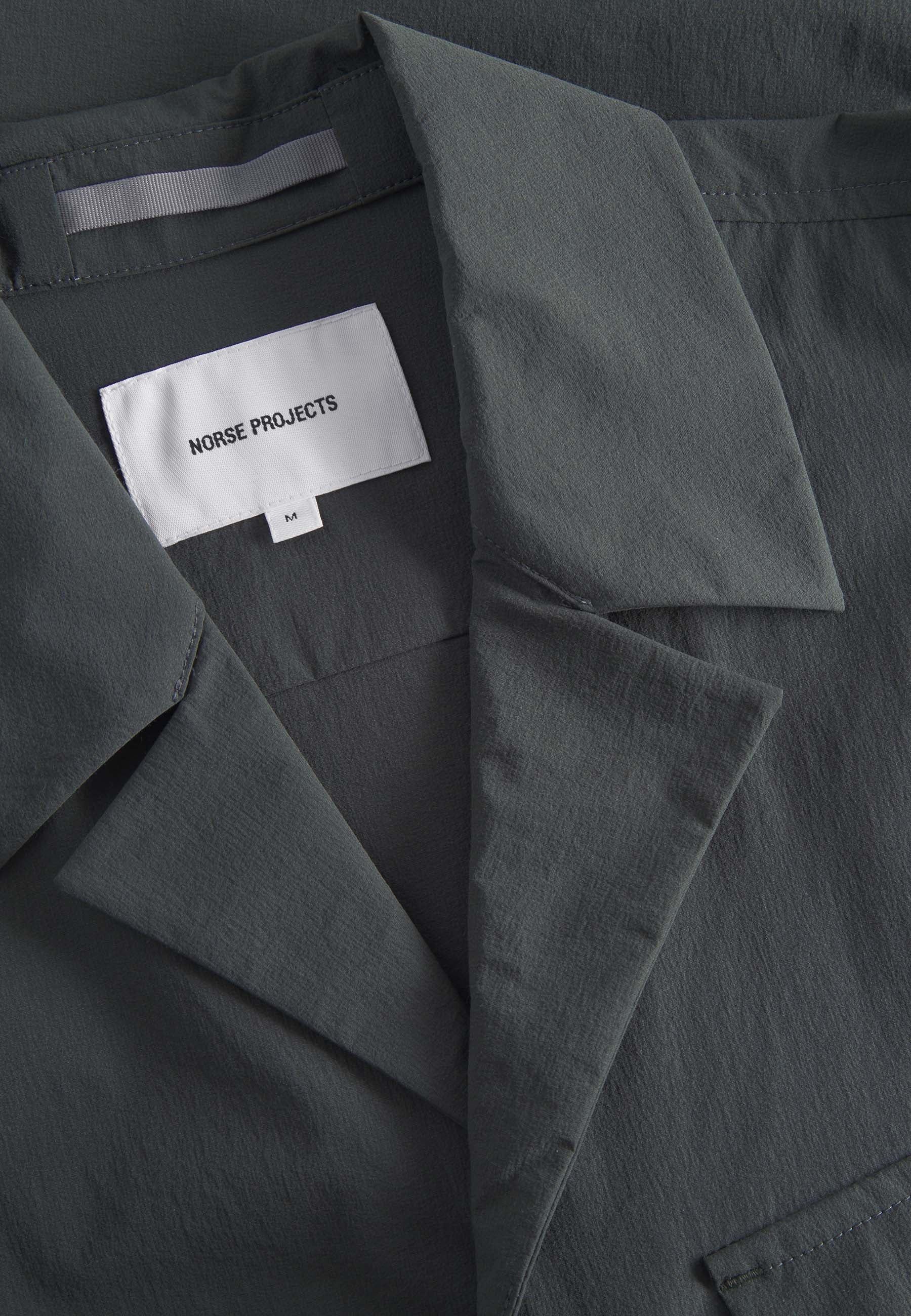 Mads Travel Light Overshirt Jacket - Black Olive