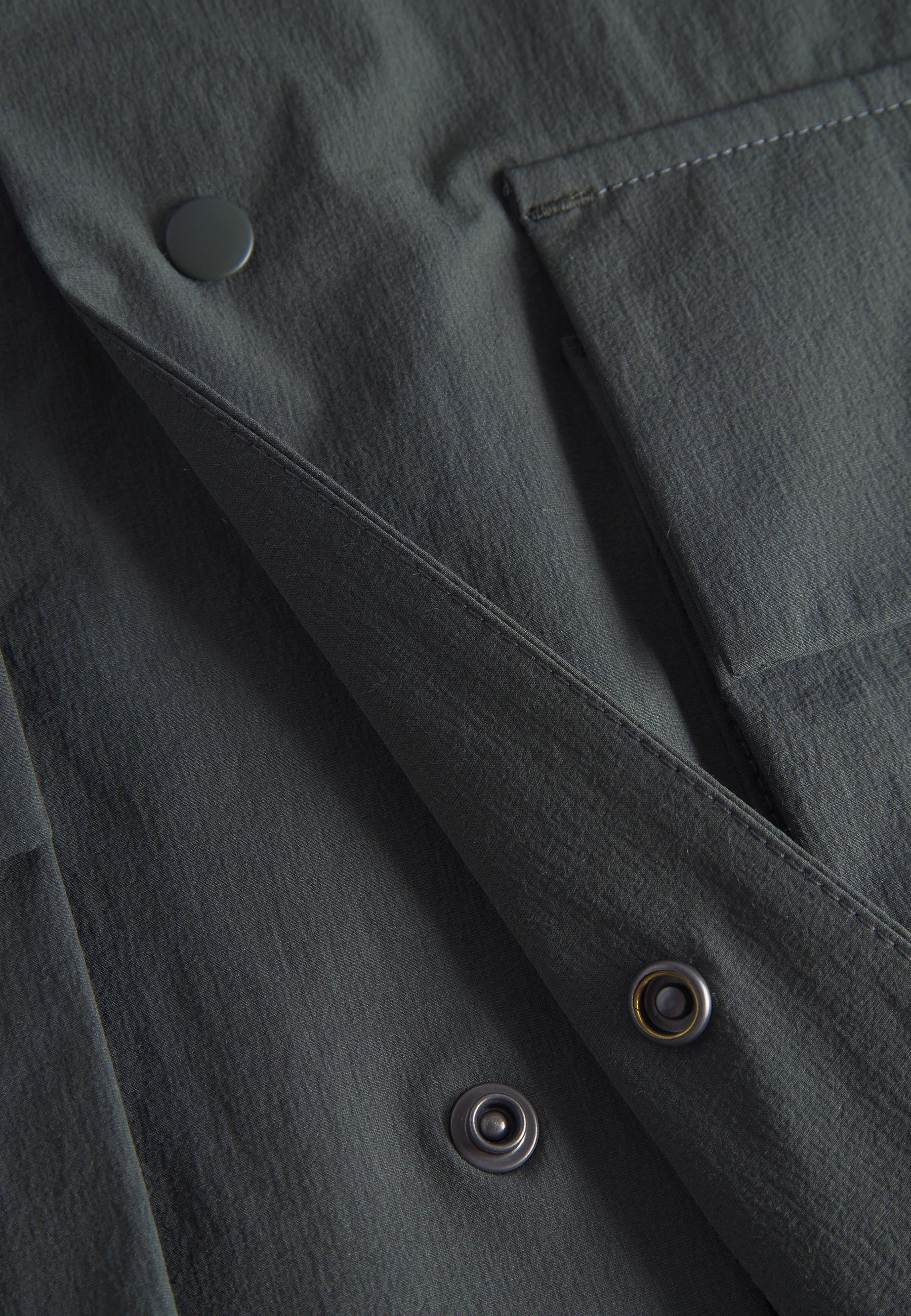 Mads Travel Light Overshirt Jacket - Black Olive