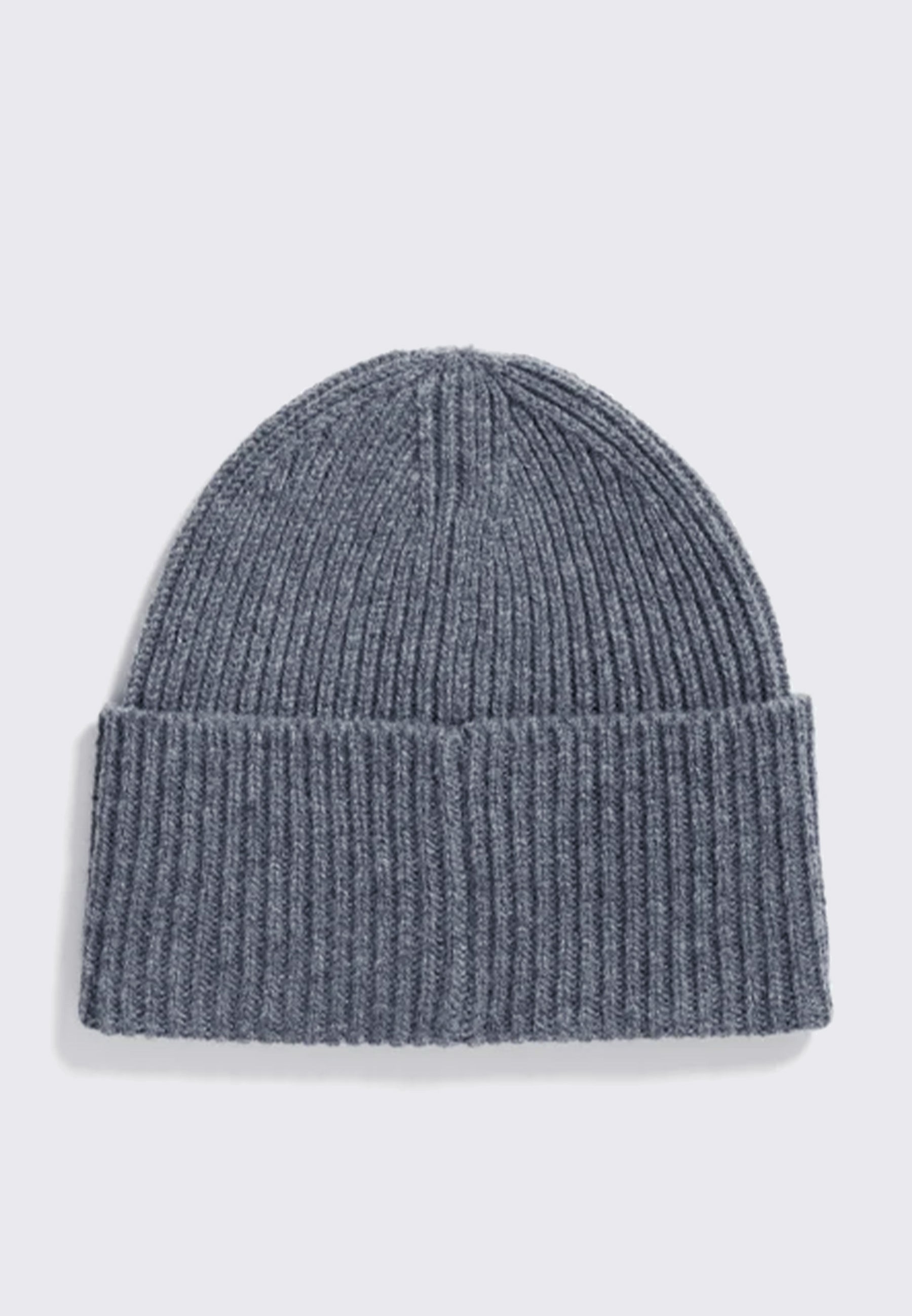 Standard Merino Lambswool Beanie - Grey Melange