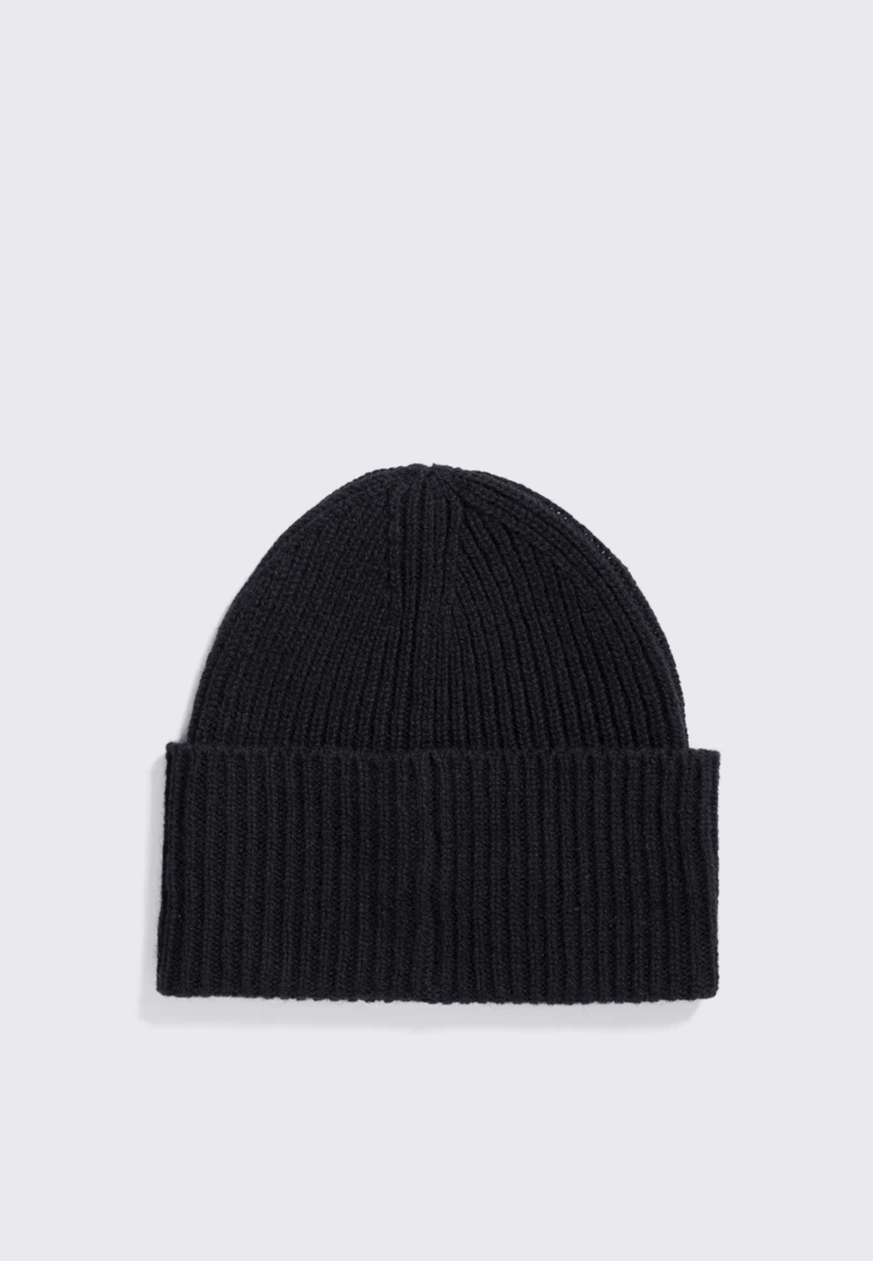 Standard Merino Lambswool Beanie - Black