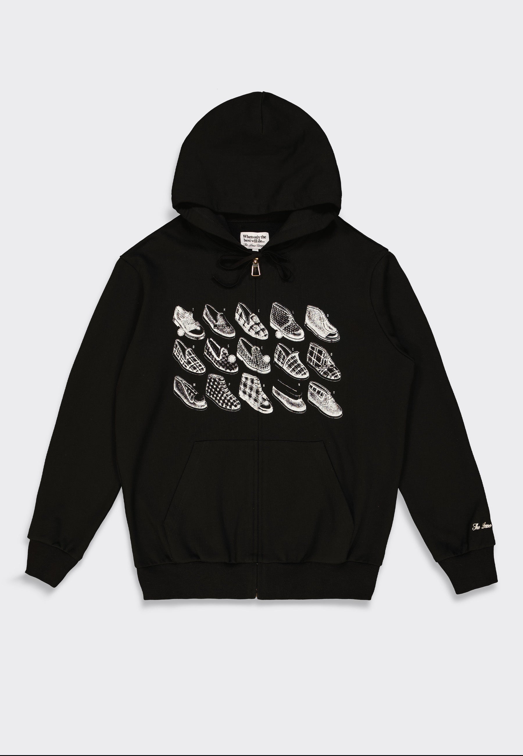 Slipper Zip Up Hoodie - Black