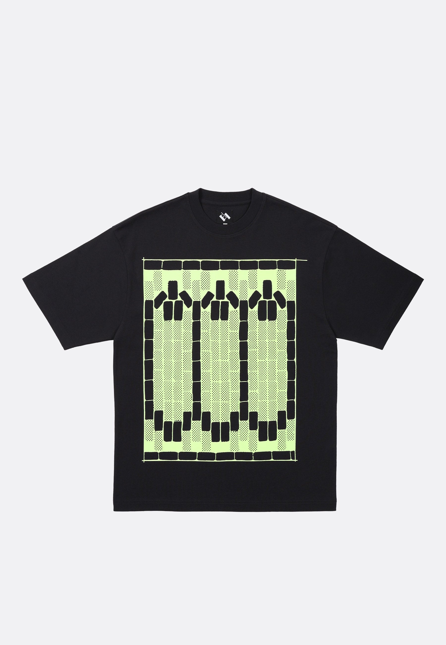 Tetris Teeth Glow In The Dark Ink T-Shirt - Black