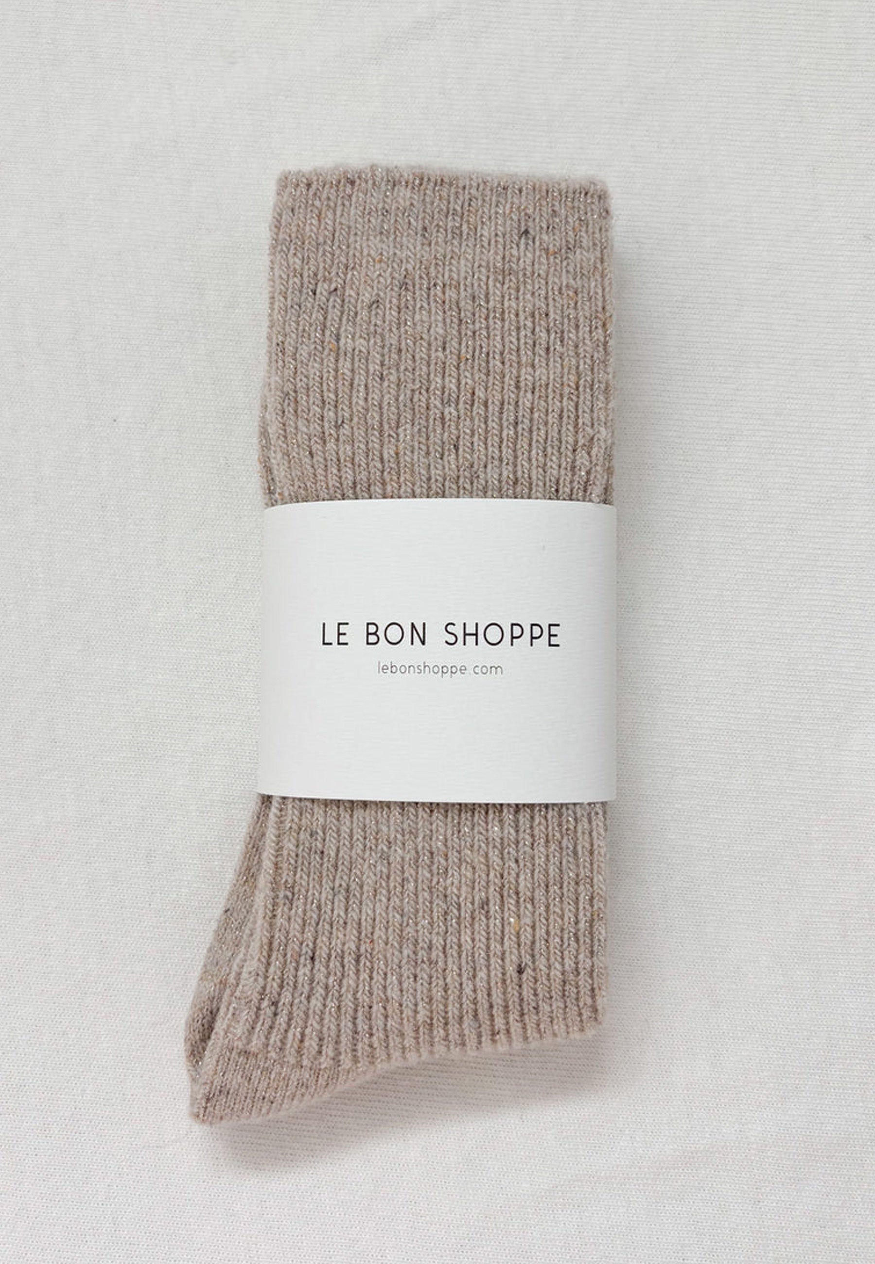 Winter Sparkle Socks - Champagne